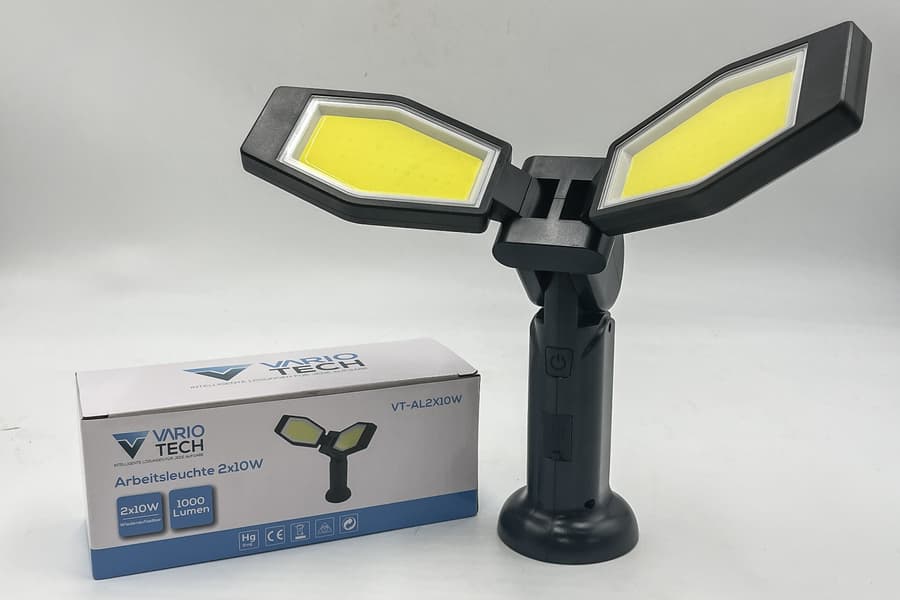 Akku Arbeitsleuchte Vario Tech VT-AL2X10W